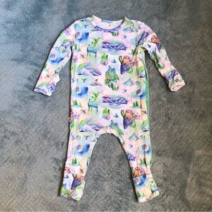 Ollie and Belle side zip convertible romper